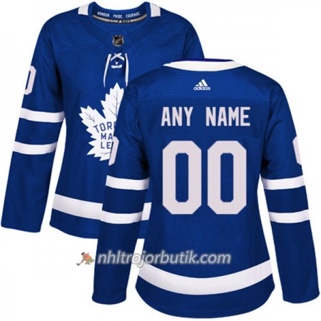 Dame Ishockey Toronto Maple Leafs Tröja med eget tryck Adidas 2017-2018 Blå Authentic